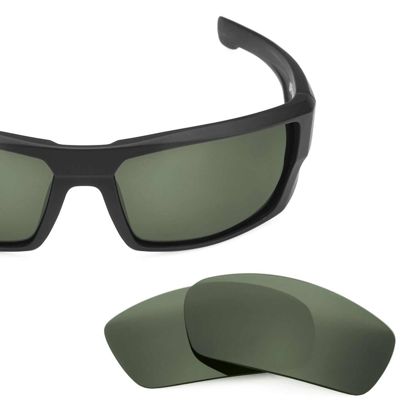 Revant replacement lenses for Spy Optic Dirk Elite Polarized Gray Green