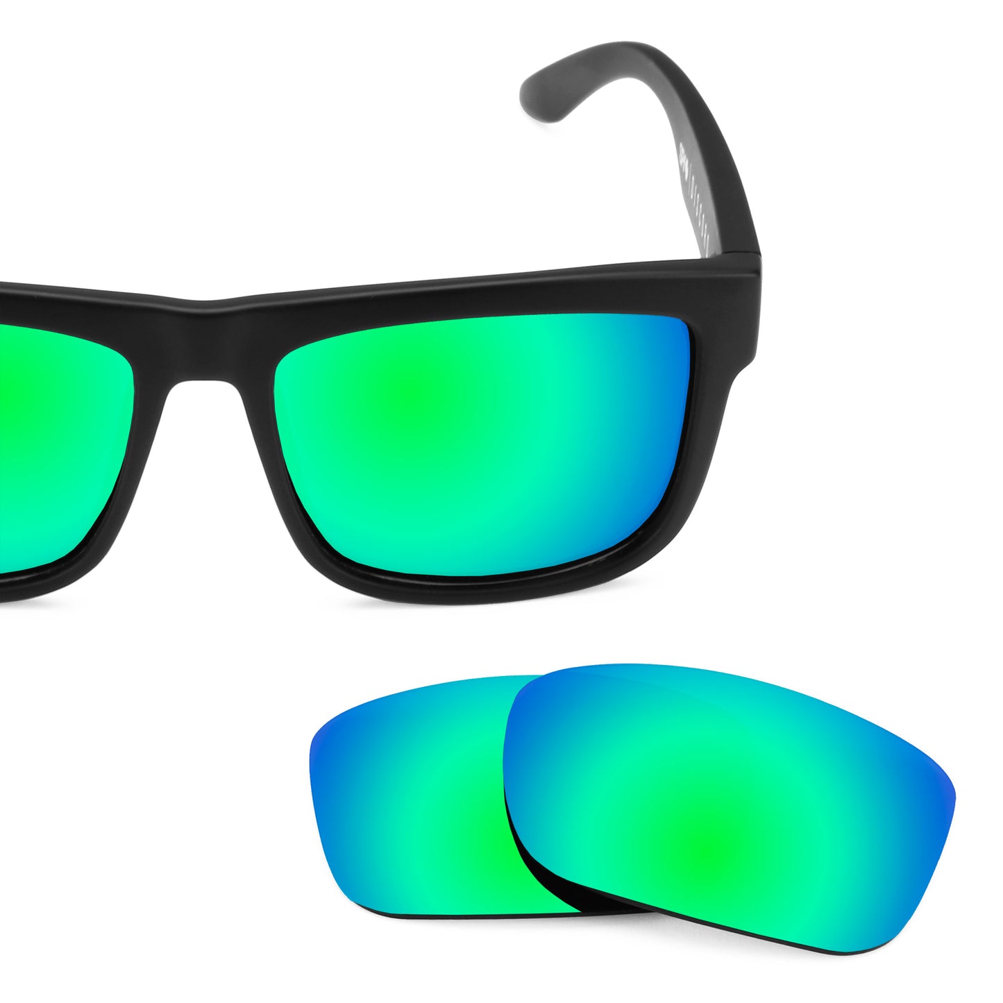 Revant replacement lenses for Spy Optic Discord Elite Polarized Emerald Green