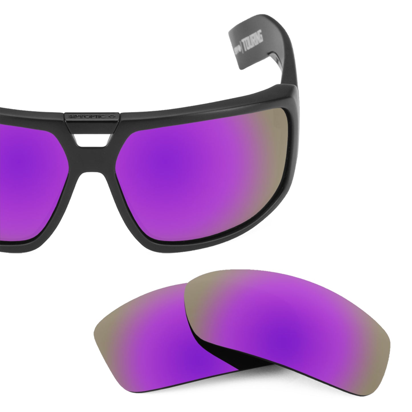 Revant replacement lenses for Spy Optic Touring Elite Polarized Plasma Purple