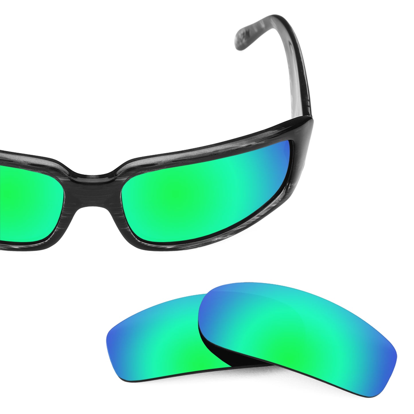 Revant replacement lenses for VonZipper Sham Non-Polarized Emerald Green