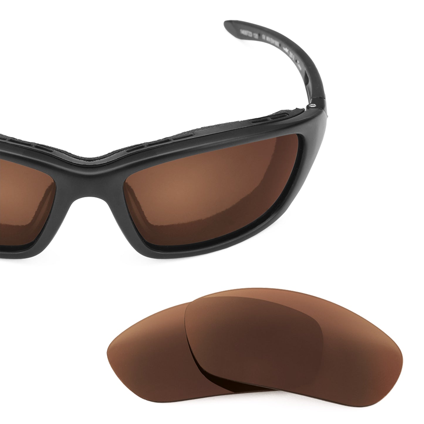 Revant replacement lenses for Wiley X Brick Polarized Dark Brown