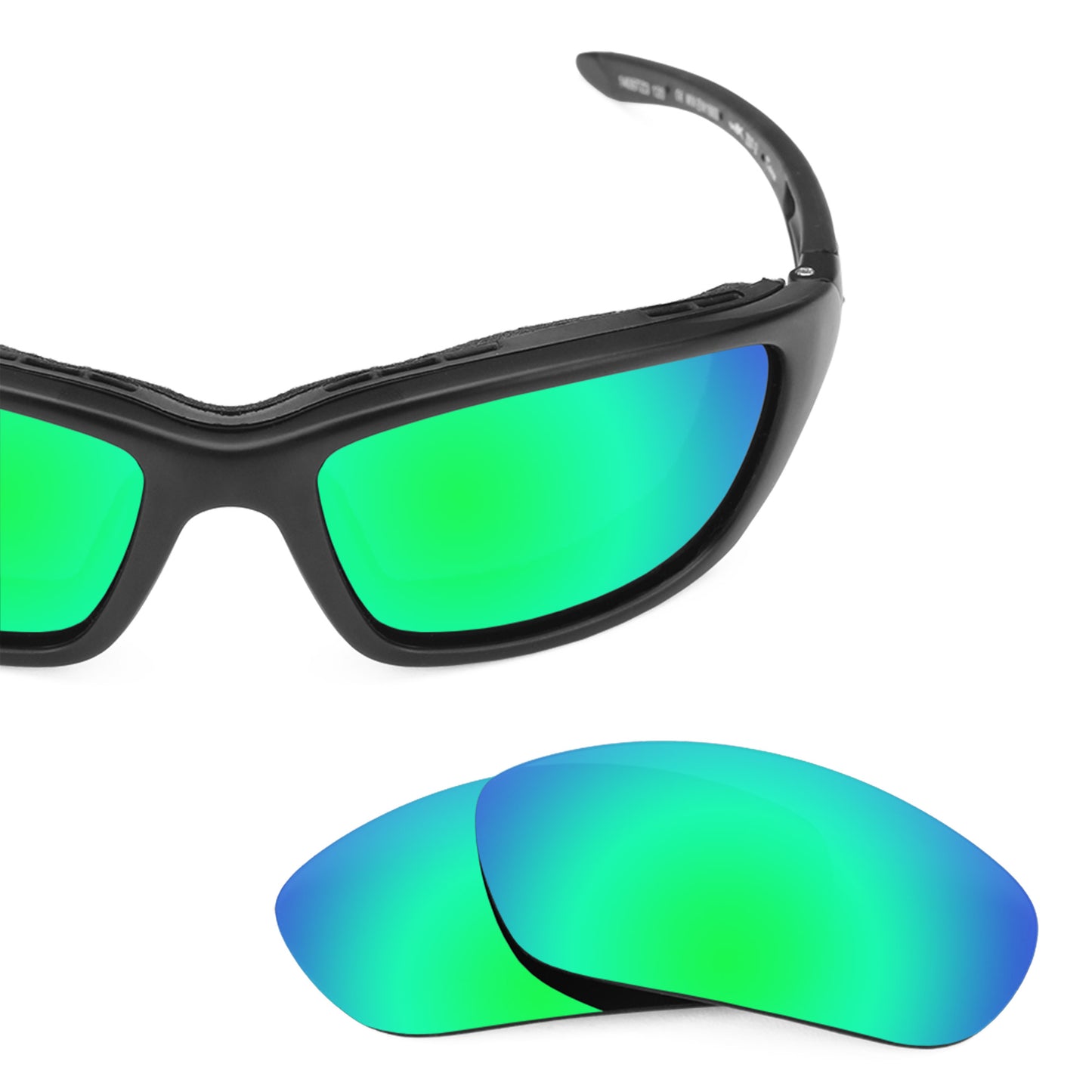 Revant replacement lenses for Wiley X Brick Polarized Emerald Green
