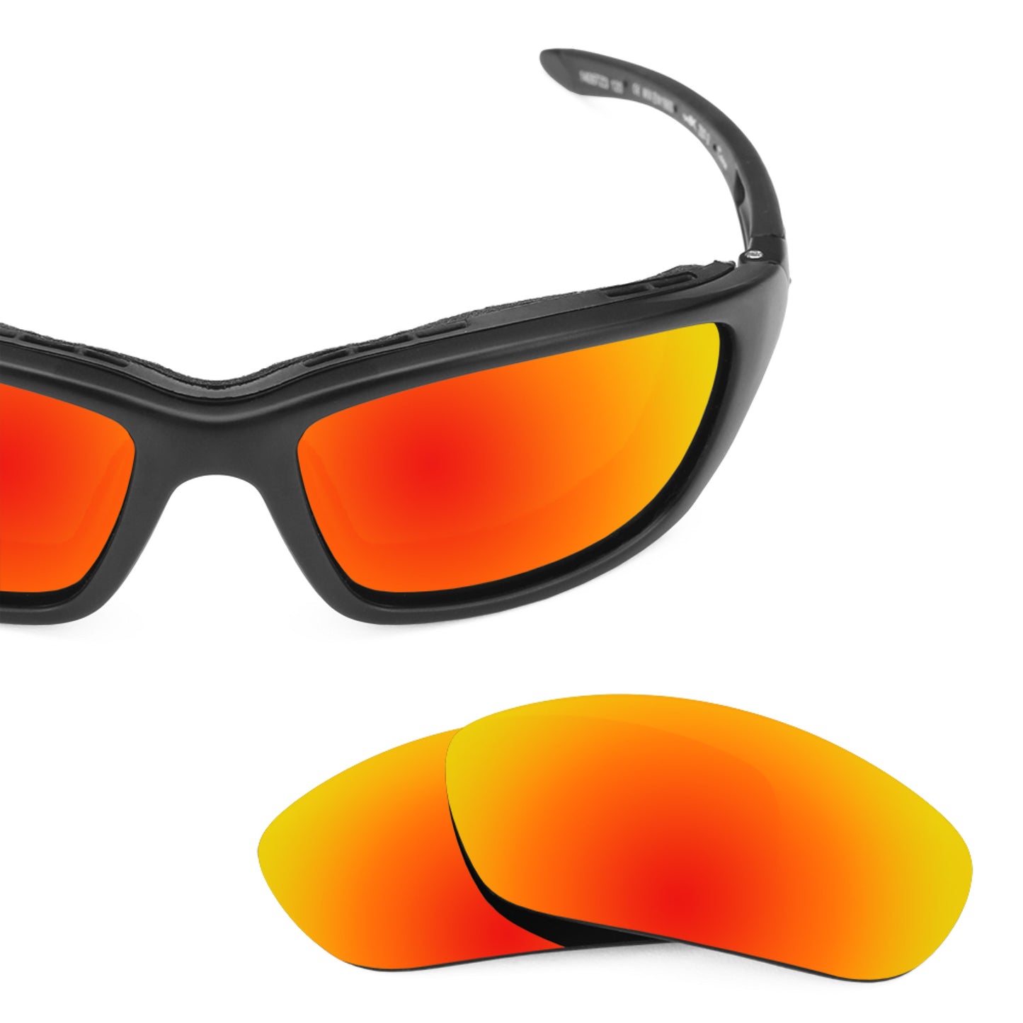 Revant replacement lenses for Wiley X Brick Polarized Fire Red