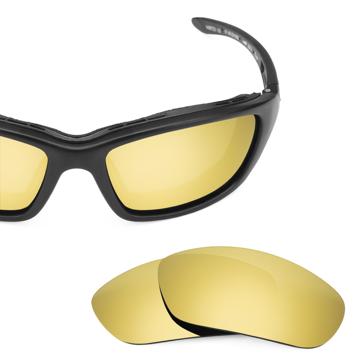 Revant replacement lenses for Wiley X Brick Polarized Flare Gold