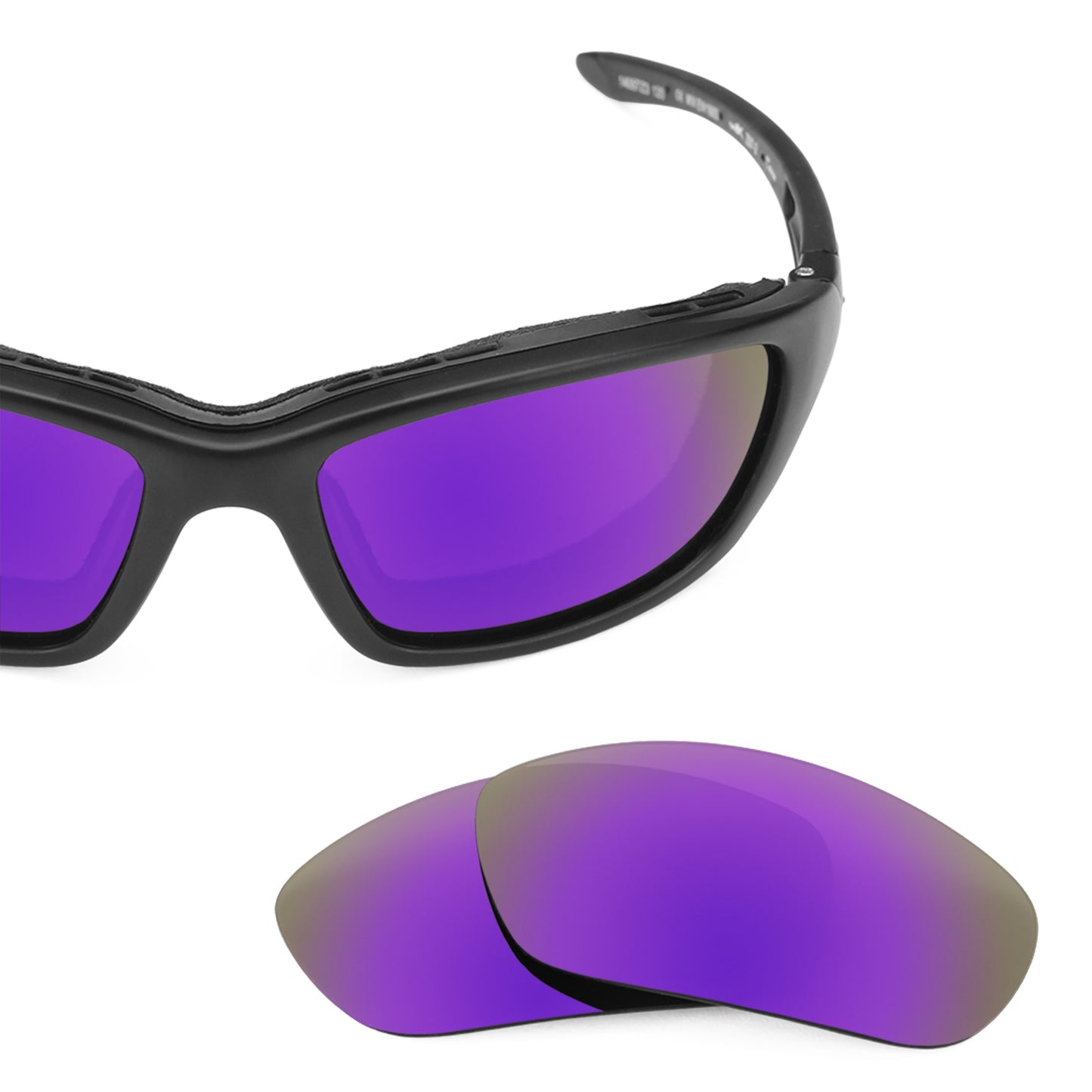 Revant replacement lenses for Wiley X Brick Elite Polarized Plasma Purple