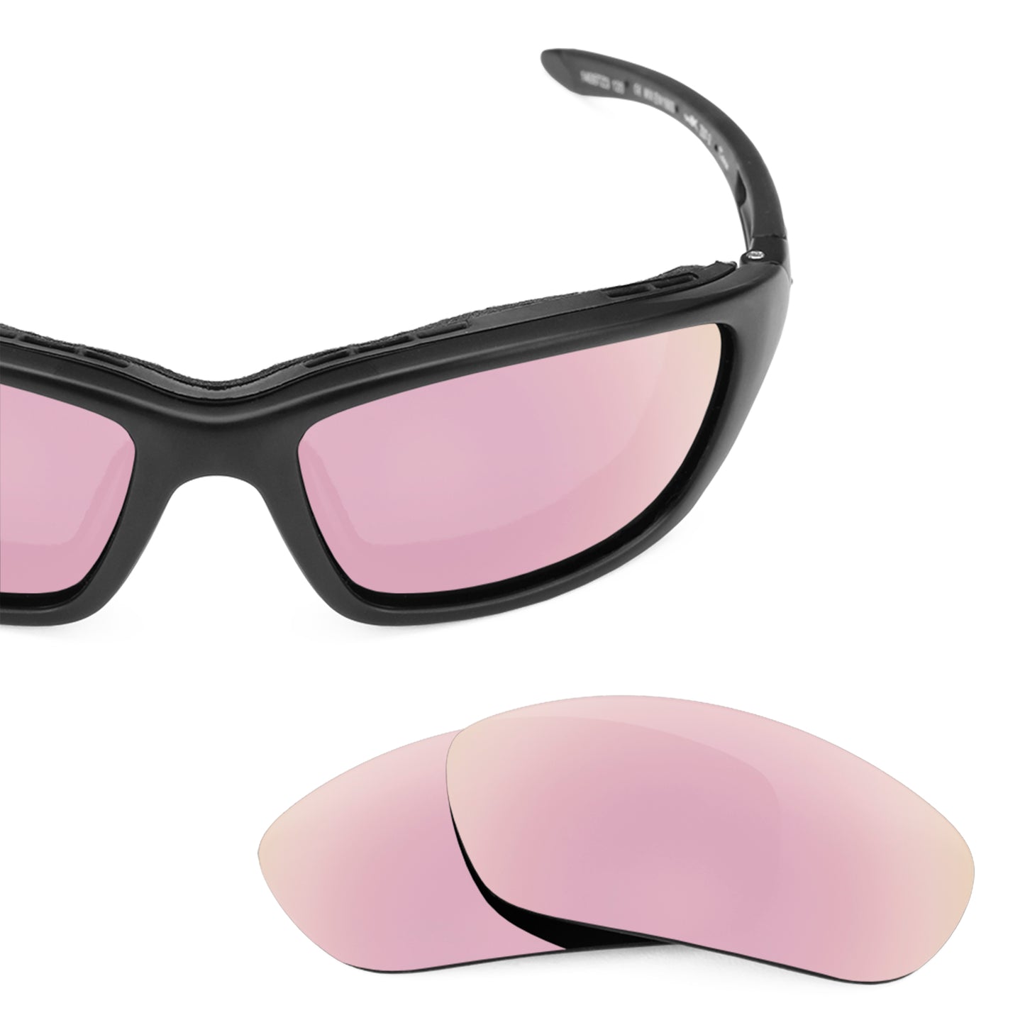 Revant replacement lenses for Wiley X Brick Non-Polarized Rose Gold