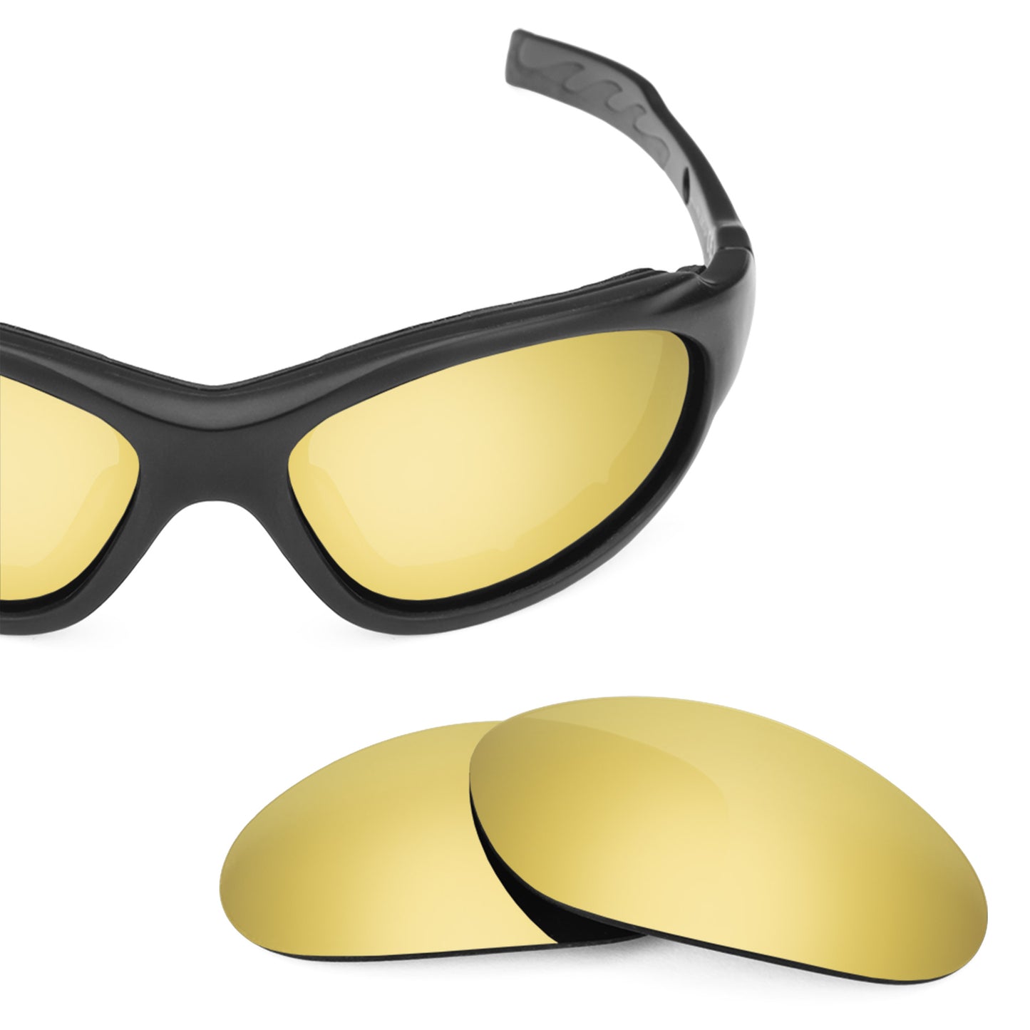 Revant replacement lenses for Wiley X XL-1 Advanced Polarized Flare Gold