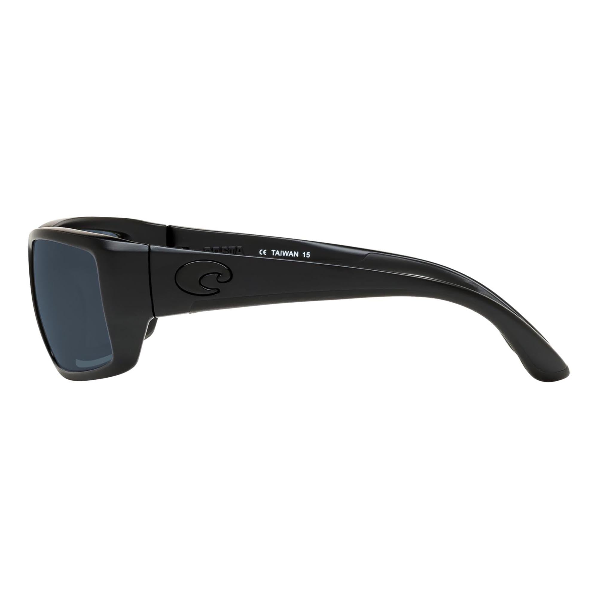 Costa Del Mar Women's Fantail Polarized Frame Sunglasses - Matte Black Frame - Green Lens