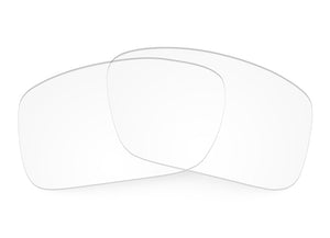 Two Crystal Clear Sunglass lenses laid on top of each other.