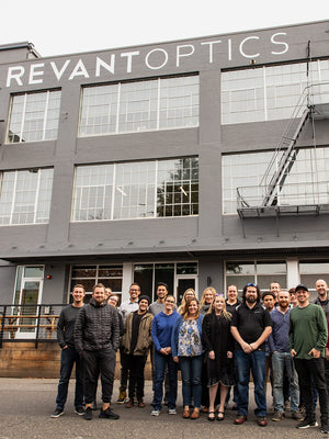 The Revant team in front of the Revant office