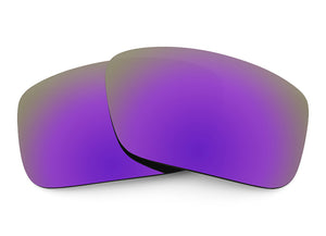 Two Plasma Purple mirrored lenses laid on top of each other.