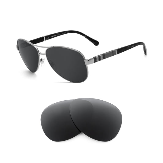 Burberry BE3080 sunglasses with replacement lenses