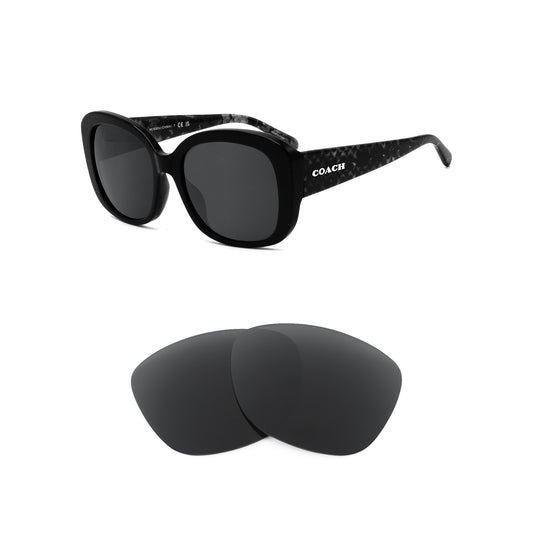 Coach Signature Oversized HC8363U sunglasses with replacement lenses