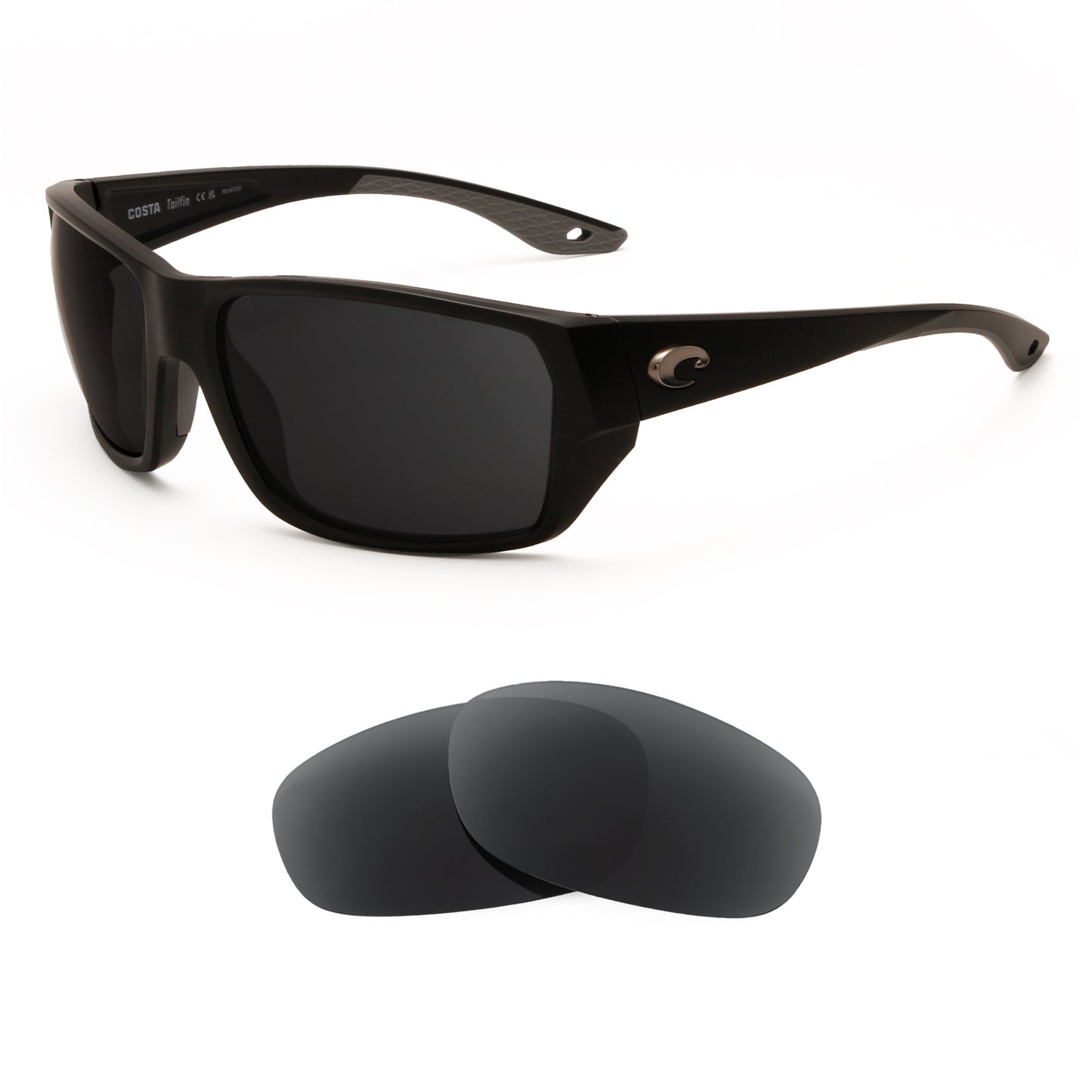 Costa Tailfin 60mm sunglasses with replacement lenses