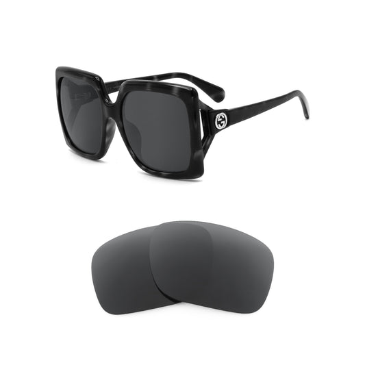 Gucci GG0876S sunglasses with replacement lenses