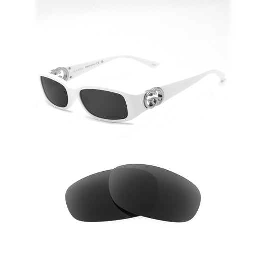Gucci GG1661S sunglasses with replacement lenses