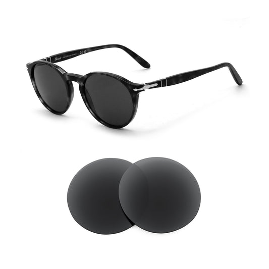 Persol PO3092SM 52mm sunglasses with replacement lenses