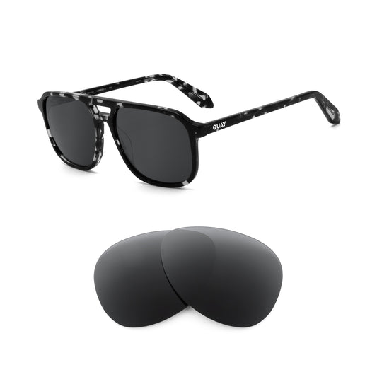 Quay On the Fly 57mm sunglasses with replacement lenses