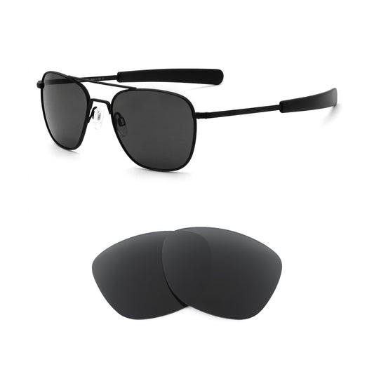 Randolph Engineering Aviator 55mm sunglasses with replacement lenses