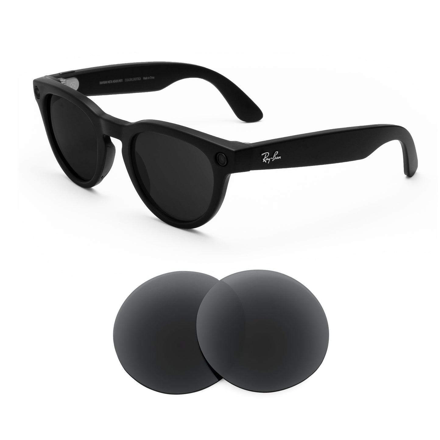 Ray-Ban Meta Headliner sunglasses with replacement lenses