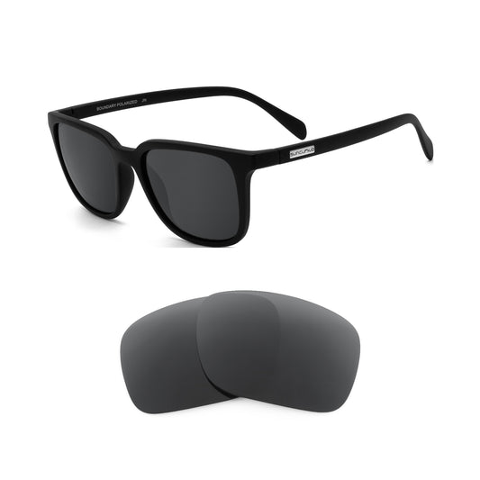 Suncloud Boundary sunglasses with replacement lenses