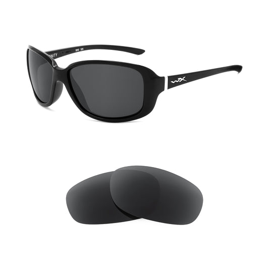 Wiley X Affinity sunglasses with replacement lenses