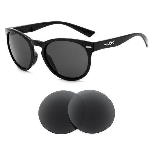 Wiley X Covert sunglasses with replacement lenses