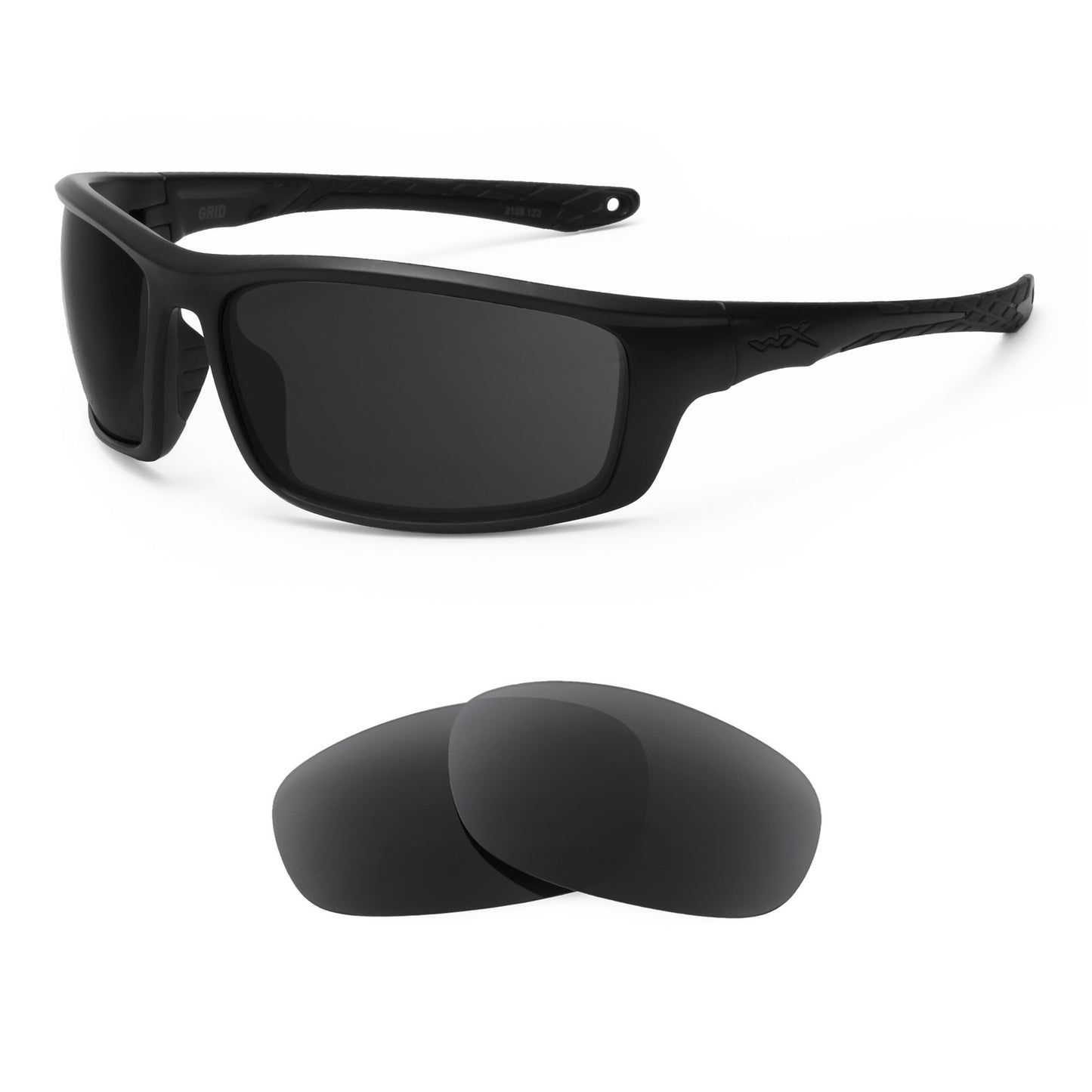 Wiley X Grid sunglasses with replacement lenses