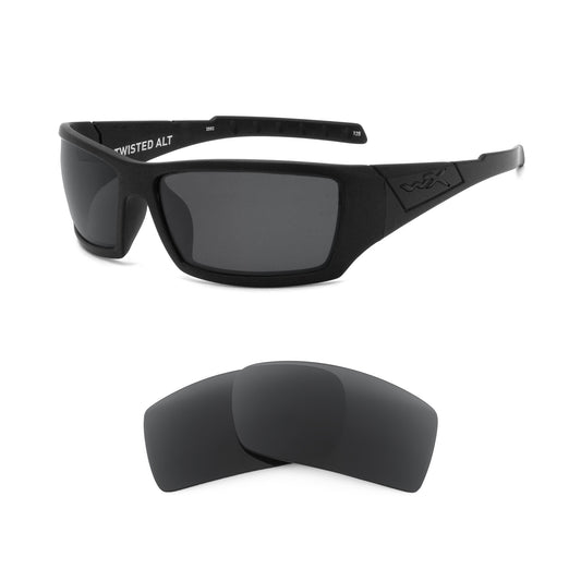 Wiley X Twisted (Alternative Fit) sunglasses with replacement lenses