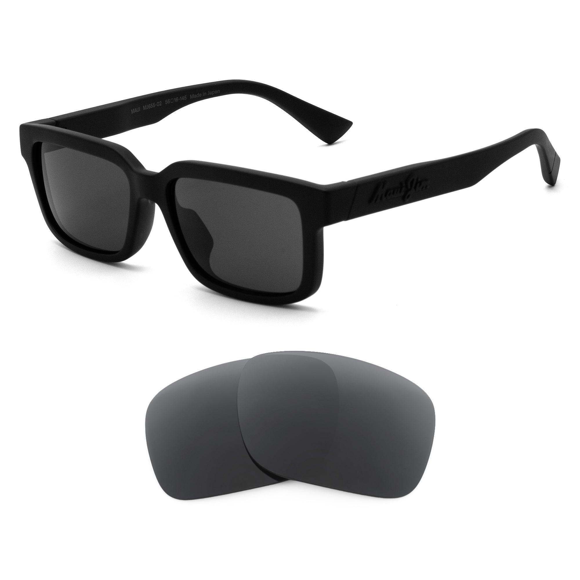 Maui Jim Hiapo MJ655 (Low Bridge Fit) Replacement Lenses by Revant