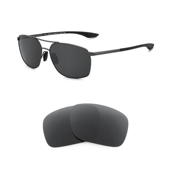 J.MAcGILL & Co ブラック Uチップ Maui Jim Pu'u Kukui MJ857 Replacement Lenses by Revant Optics