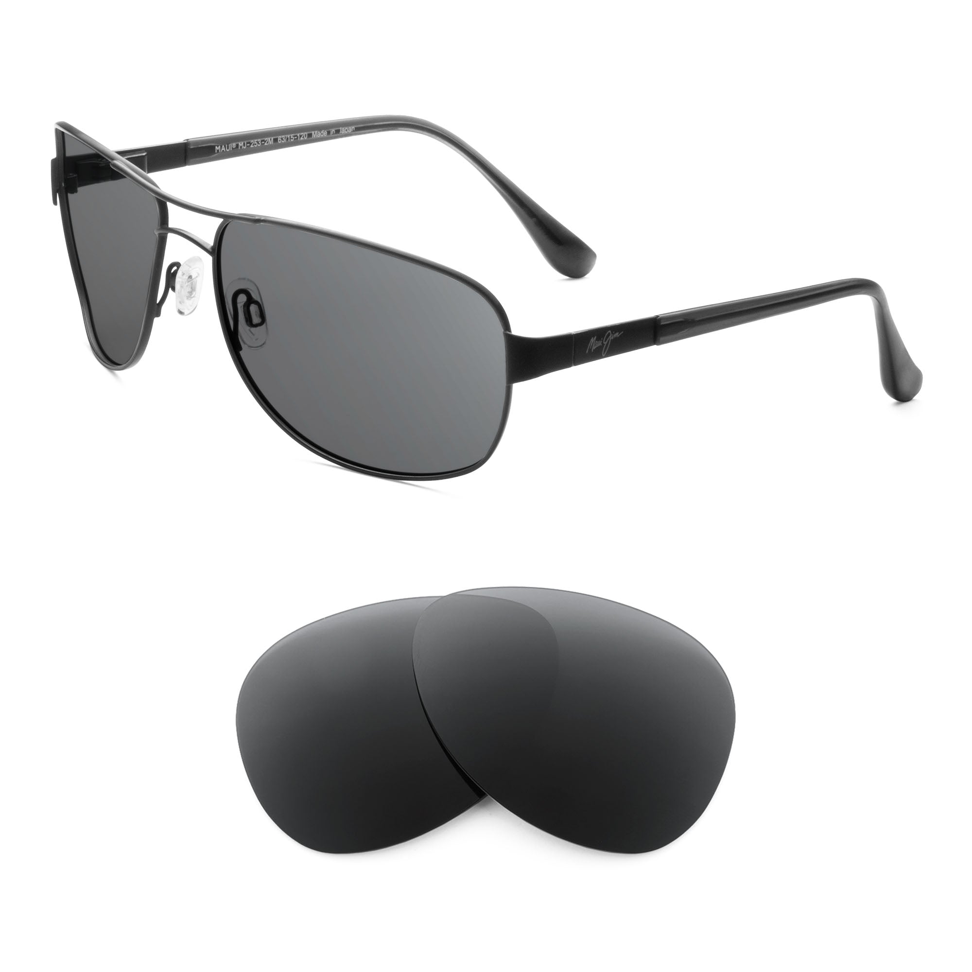 3点セット　新品　管230IAY サンライン　 クールネック SUW-0910 Maui Jim Sand Island MJ253 Replacement Lenses by Revant Optics