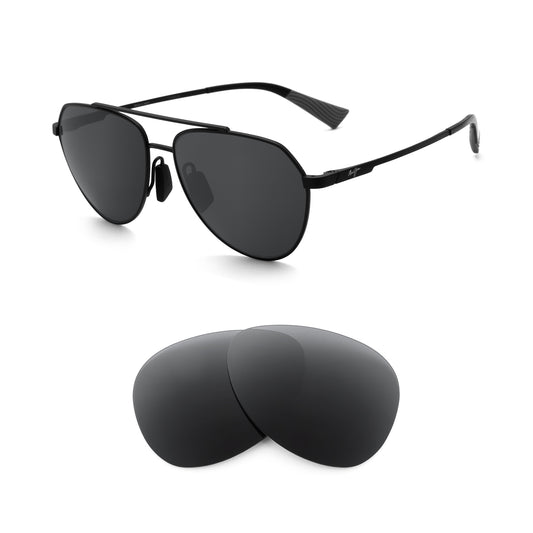 Revant replacement lenses compatible with Maui Jim Waiwai Mj634