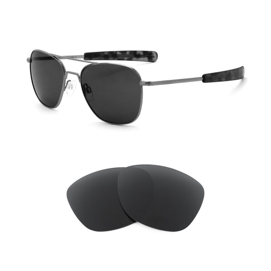 Randolph Engineering Aviator 58mm sunglasses with replacement lenses
