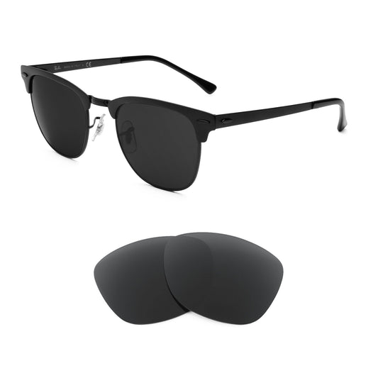 Ray-Ban Clubmaster Metal RB3716 51mm sunglasses with replacement lenses