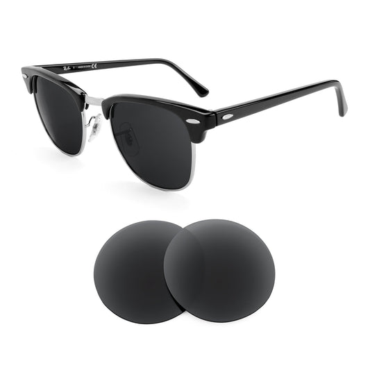 Ray-Ban Clubmaster RB3016 49mm sunglasses with replacement lenses