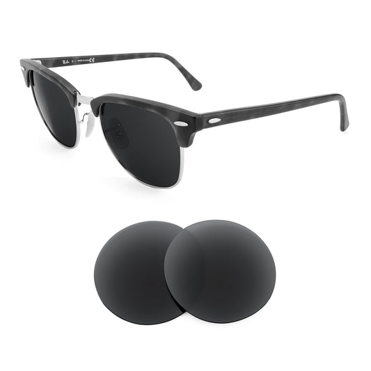 Ray-Ban Clubmaster RB3016 51mm sunglasses with replacement lenses