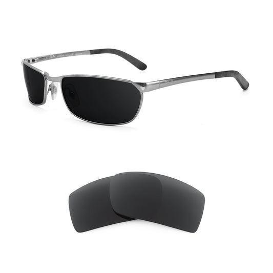 Revant replacement lenses compatible with Ray Ban Flight Rb3190 58mm