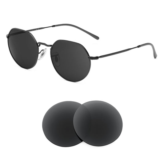 Revant replacement lenses compatible with Ray Ban Jack Rb3565 51mm