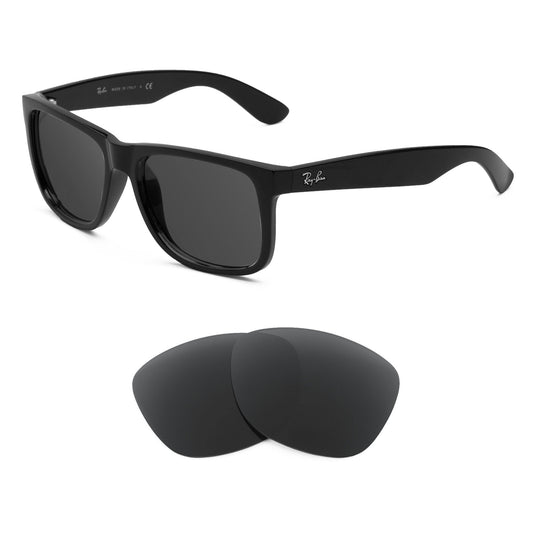 Ray-Ban Justin Classic RB4165 55mm sunglasses with replacement lenses