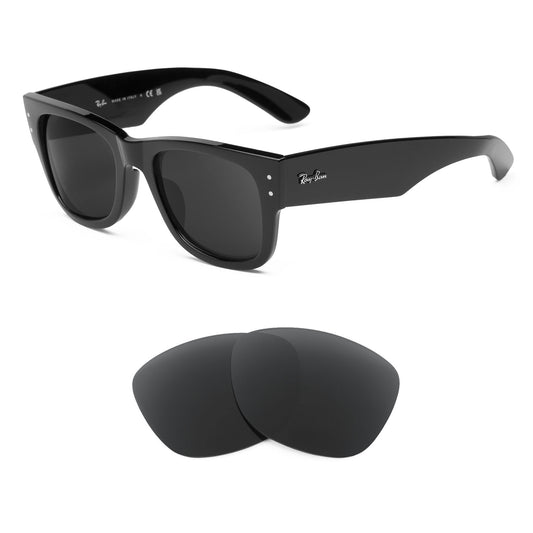 Revant replacement lenses compatible with Ray Ban Mega Wayfarer Rb0840s 51mm