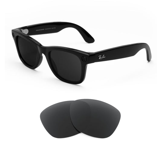 Ray-Ban Meta Wayfarer 53mm sunglasses with replacement lenses