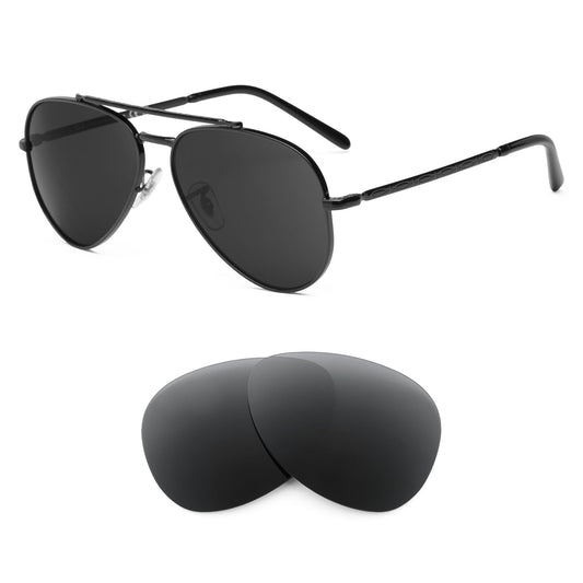 Ray-Ban New Aviator RB3625 58mm sunglasses with replacement lenses