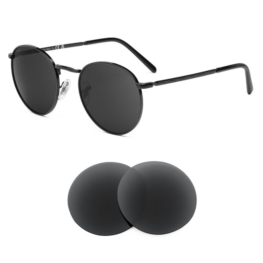 Ray-Ban New Round RB3637 53mm sunglasses with replacement lenses
