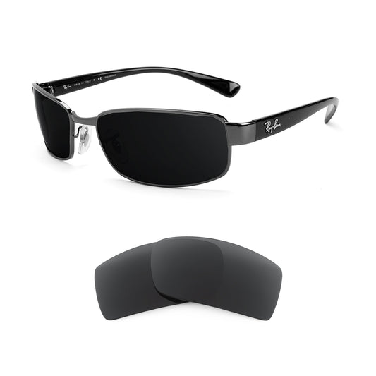 Revant replacement lenses compatible with Ray Ban Rb3364 59mm