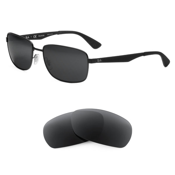 【bannai】 Ray-Ban RB3529 61mm Replacement Lenses by Revant Optics