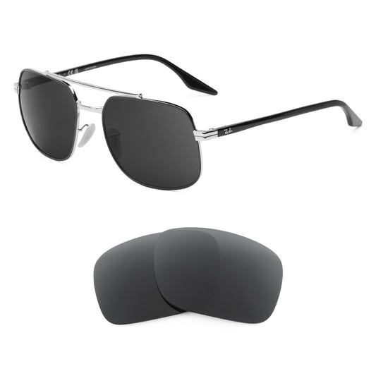 Revant replacement lenses compatible with Ray Ban Rb3699 56mm
