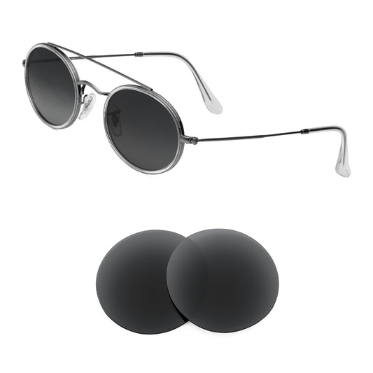 Revant replacement lenses compatible with Ray Ban Rb3847n 52mm