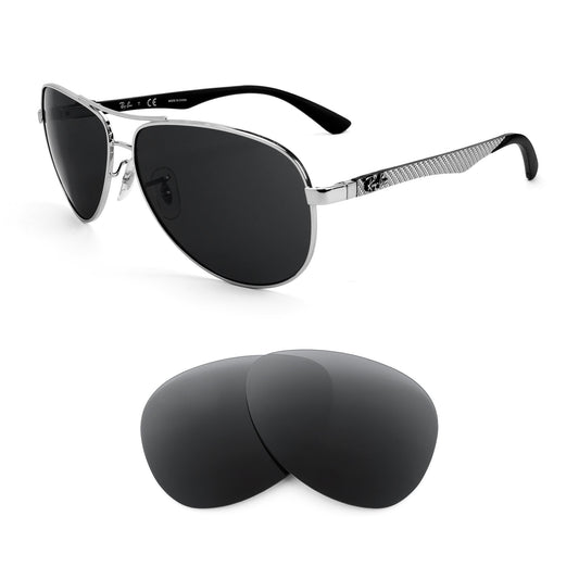 Ray-Ban RB8313 61mm sunglasses with replacement lenses