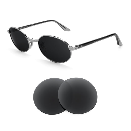 Revant replacement lenses compatible with Ray Ban Sidestreet W2319 Bl 50mm